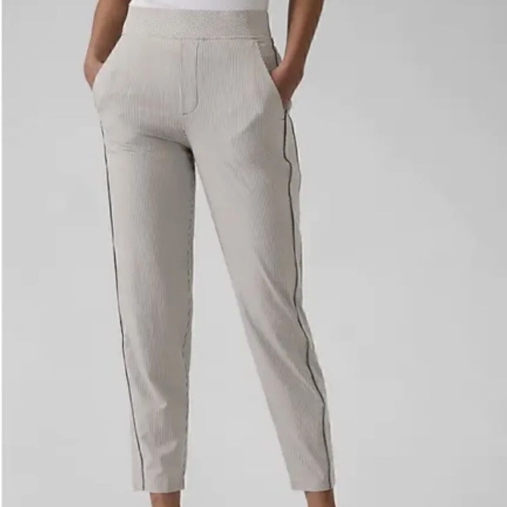 Athleta Striped Ankle Pants – Size 0 – NWOT